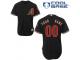 Black Customized Men Majestic MLB Arizona Diamondbacks Cool Base Alternate Jersey