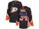 Men Adidas Anaheim Ducks #34 Sam Steel Black USA Flag Fashion NHL Jersey