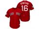 Men Boston Red Sox #16 Andrew Benintendi 2017 Spring Training Scarlet Cool Base Jersey