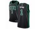 Men Nike Boston Celtics #1 Walter Brown Black NBA Jersey - Statement Edition