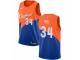 Men Nike Cleveland Cavaliers #34 Tyrone Hill Blue NBA Jersey - City Edition