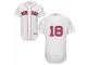 Men's Majestic Boston Red Sox #18 Mitch Moreland White Flexbase Authentic Collection MLB Jersey