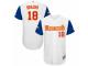 Men's Venezuela Baseball Majestic #18 Silvino Bracho White 2017 World Baseball Classic Authentic Team Jersey