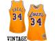 Mitchell & Ness Shaquille O'Neal Los Angeles Lakers 1996-97 Throwback Authentic Home Jersey - Gold