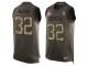 Nike Men NFL Kansas City Chiefs #32 Marcus Allen Olive Salute To Service Tank Top