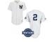 White Derek Jeter Men #2 Majestic MLB New York Yankees W-3000 Hits Jersey