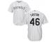 White Miguel Castro Men #46 Majestic MLB Colorado Rockies 2016 New Cool Base Jersey