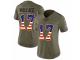 Women Nike Baltimore Ravens #17 Mike Wallace Limited Olive/USA Flag Salute to Service NFL Jersey