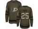 Youth Adidas Anaheim Ducks #25 Ondrej Kase Green Salute to Service NHL Jersey